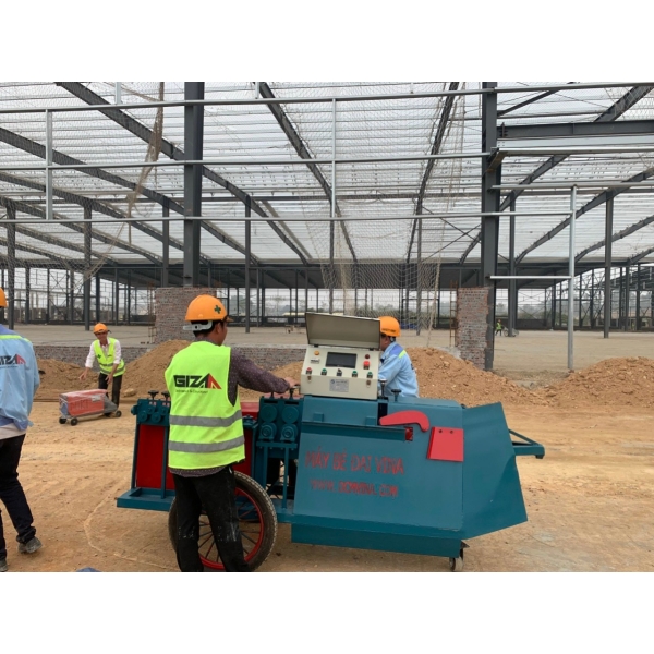 Máy bẻ đai uốn sắt bàn giao cho quý khách tại Phan Rang