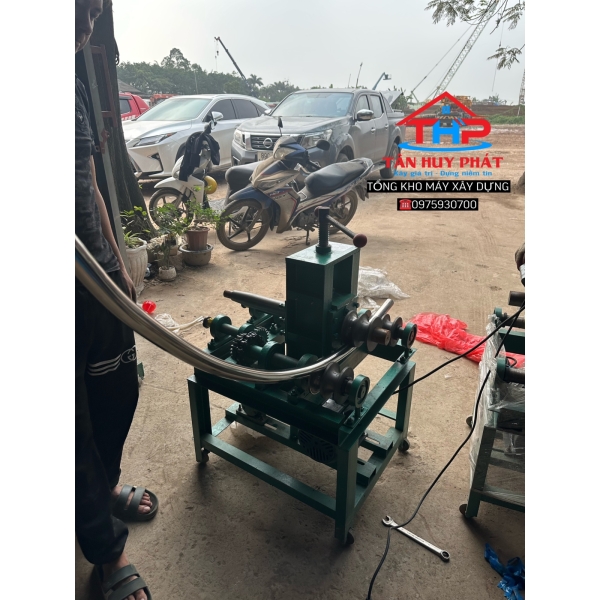 Máy uốn ống 3 trục phi 76 dang cơ