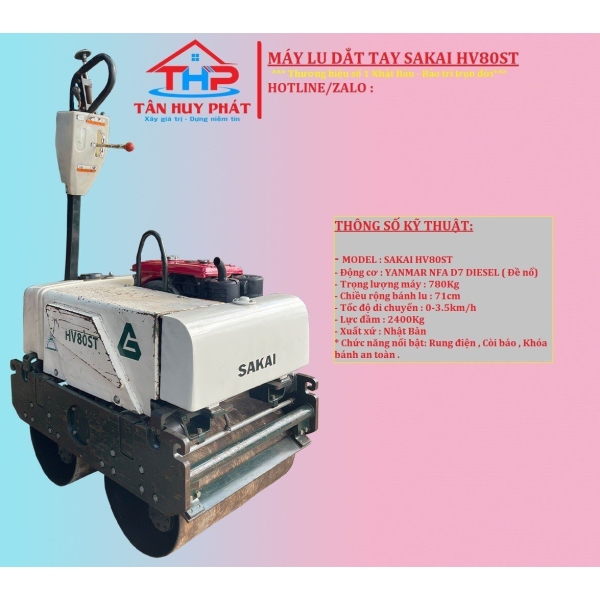 Lu dắt tay sakai HV80ST